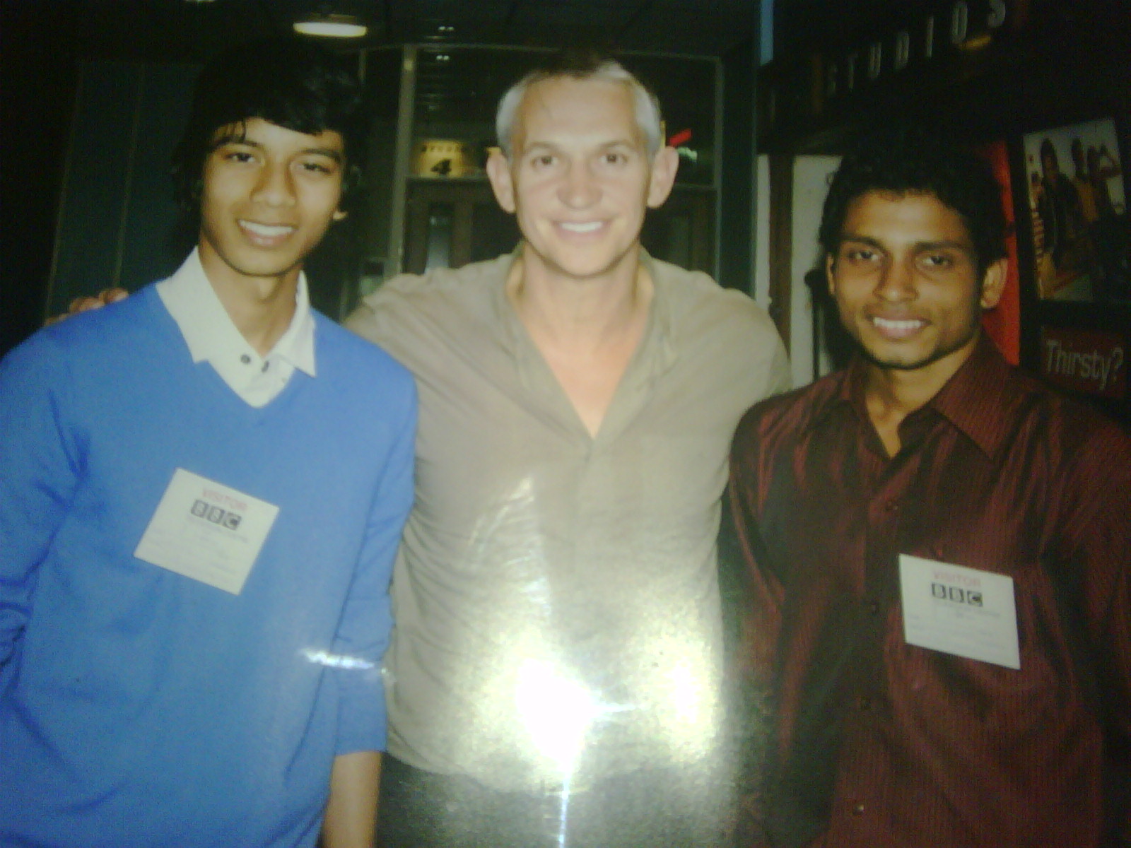 Myron with Gary Linekar