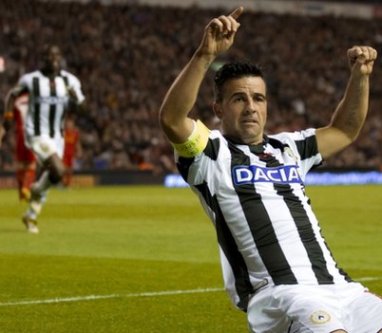 Antonio Di Natale against Liverpool