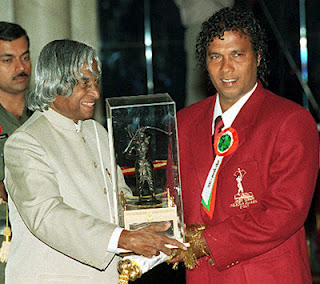 Bruno Coutinho Receiving the Arjuna Award