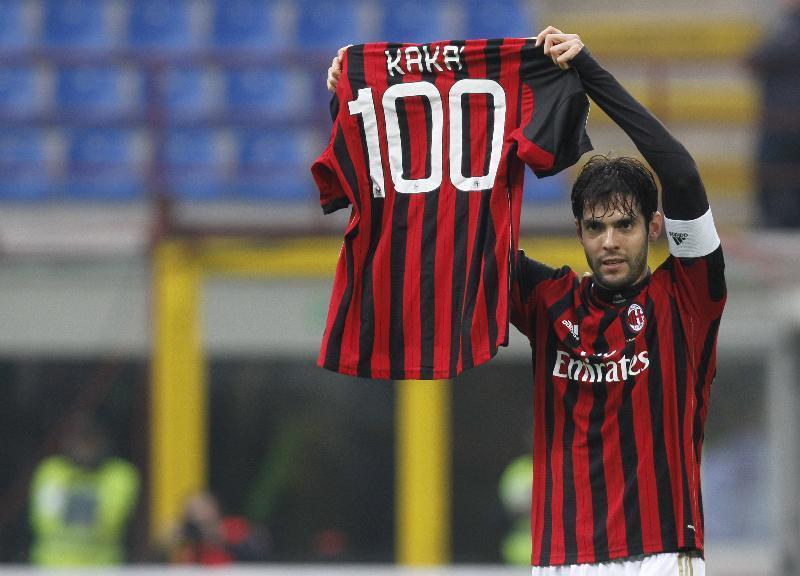 Kaka hits century for Milan