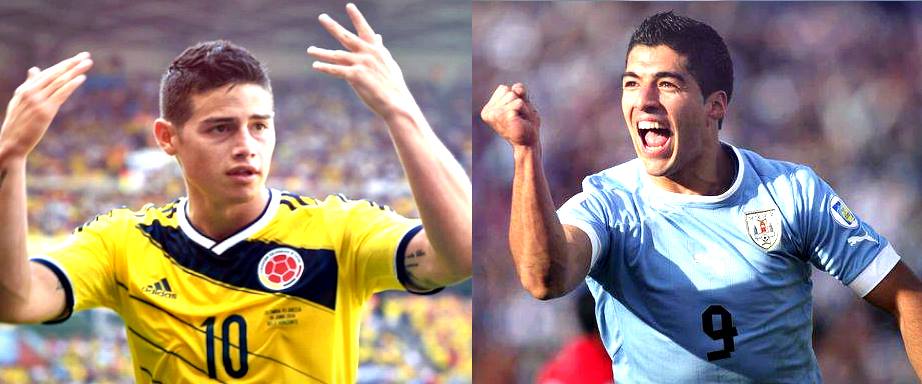 James Rodriguez Luis Suarez