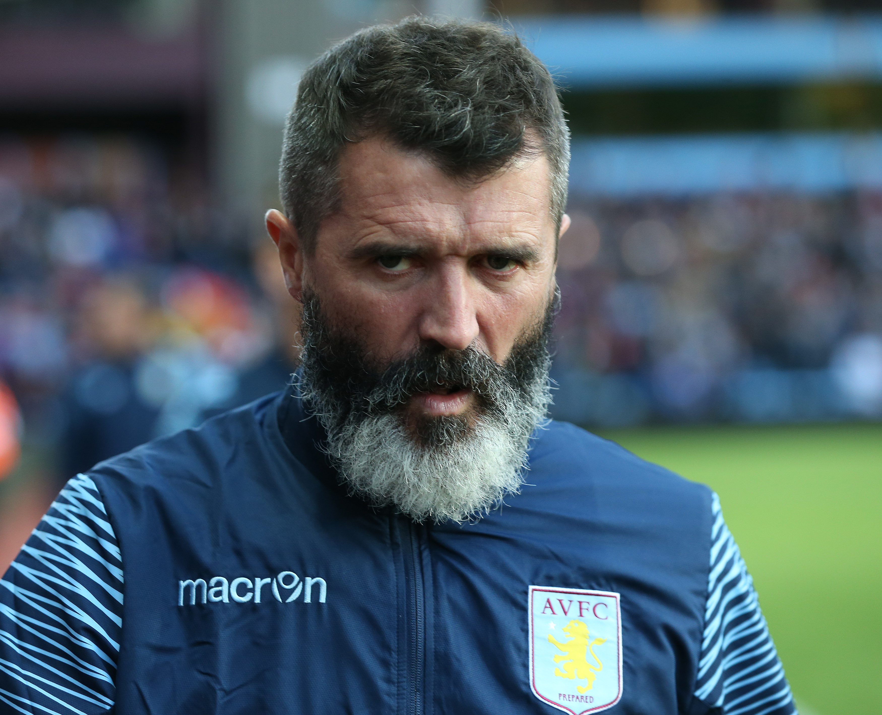 epa04431860 Aston Villa's assistant manager Roy Keane before the English Premier League soccer match played between Aston Villa FC and Manchester City FC at Villa Park Stadium, Birmingham, Britain, 04 October 2014.  EPA/KIERAN GALVIN DataCo terms and conditions apply. http//www.epa.eu/downloads/DataCo-TCs.pdf