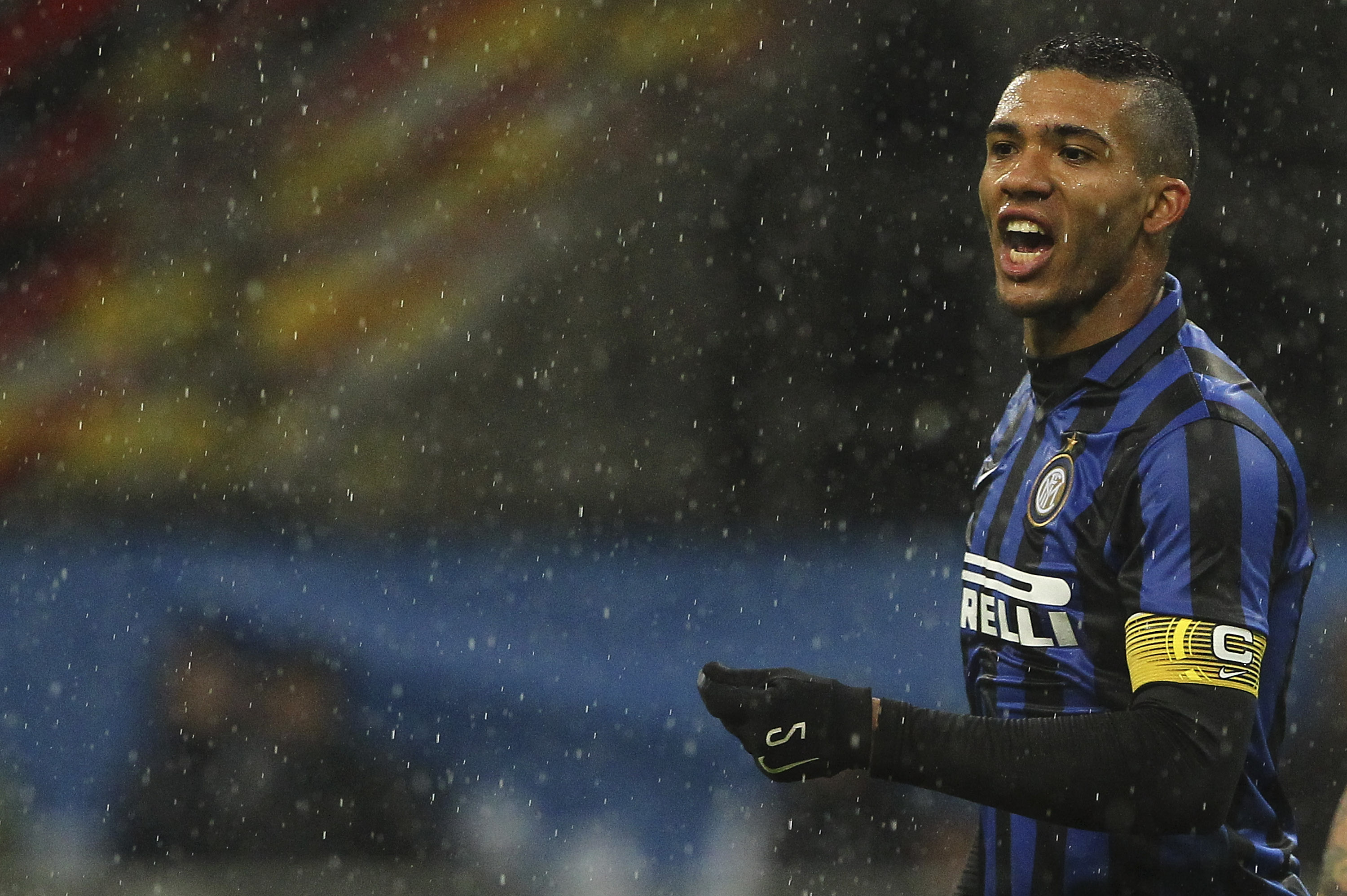 MILAN, ITALY - MARCH 02:  Juan Guilherme Nunes Jesus of FC Internazionale Milano shouts during the TIM Cup match between FC Internazionale Milano and Juventus FC at Stadio Giuseppe Meazza on March 2, 2016 in Milan, Italy.  (Photo by Marco Luzzani/Getty Images)
