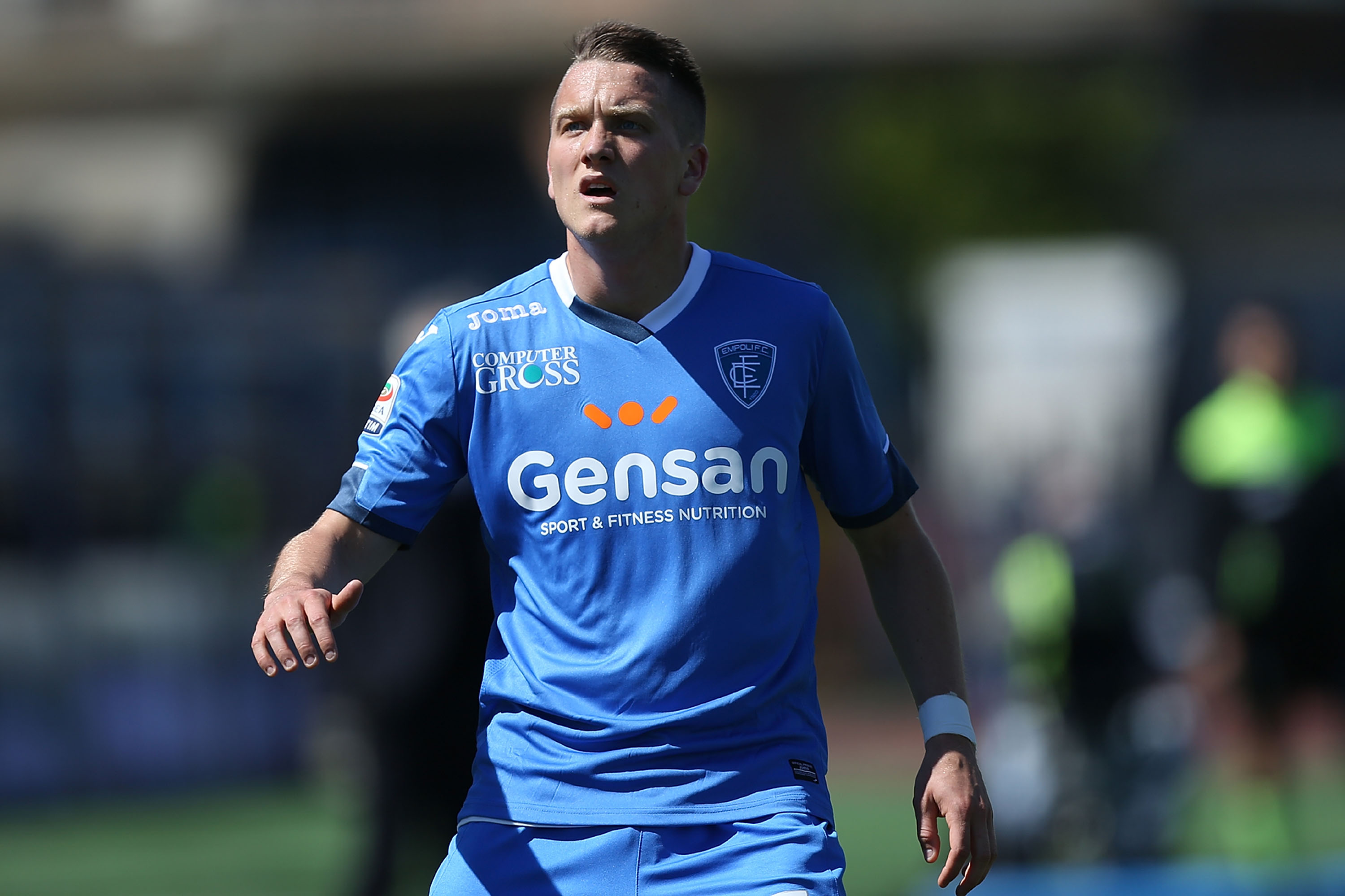 EMPOLI, ITALY - MAY 01: Piotr Zielinski of Empoli FC looks on during the Serie A match between Empoli FC and Bologna FC at Stadio Carlo Castellani on May 1, 2016 in Empoli, Italy. (Photo by Gabriele Maltinti/Getty Images)