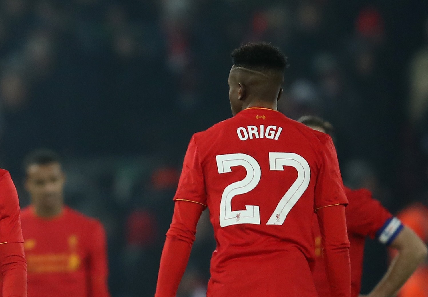 LIVERPOOL, ENGLAND - JANUARY 25: Daniel Sturridge of Liverpool speaks with Divock Origi of Liverpool after conceding a goal during the EFL Cup Semi-Final Second Leg match between Liverpool and Southampton at Anfield on January 25, 2017 in Liverpool, England. (Photo by Julian Finney/Getty Images)