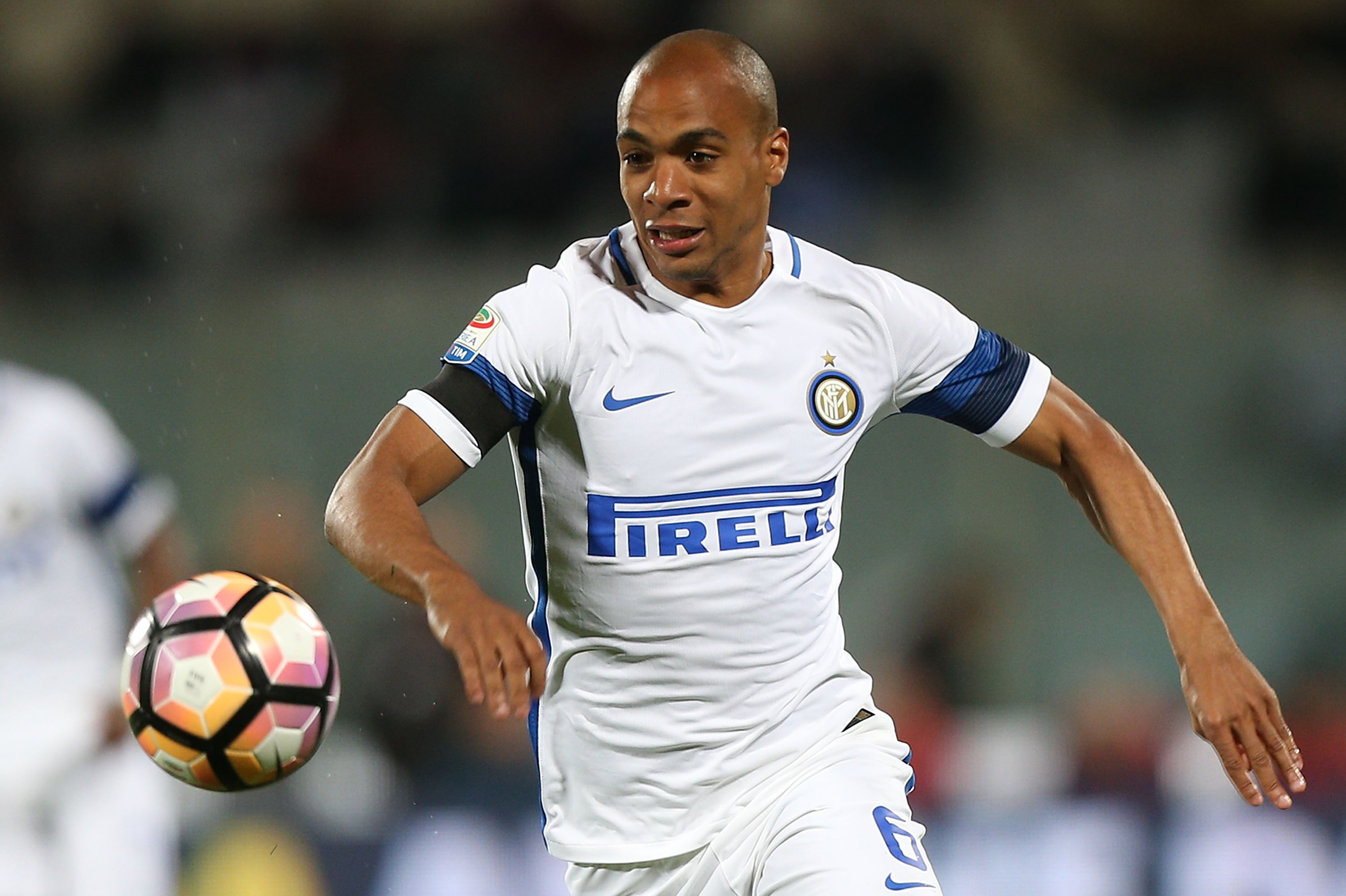 FLORENCE, ITALY - APRIL 22: Joao Mario of FC Internazionale in action during the Serie A match between ACF Fiorentina v FC Internazionale at Stadio Artemio Franchi on April 22, 2017 in Florence, Italy.  (Photo by Gabriele Maltinti/Getty Images)