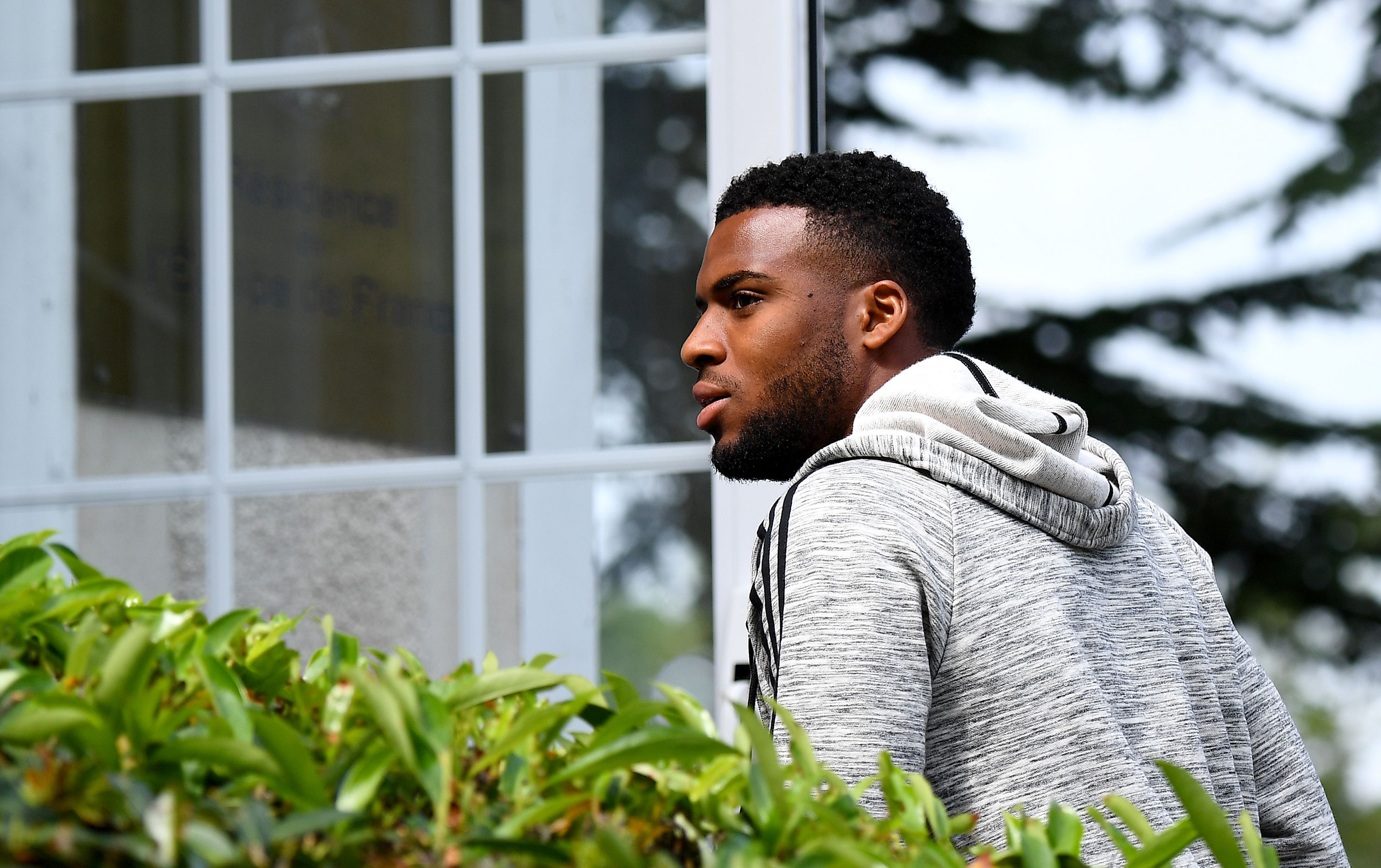France's forward Thomas Lemar arrives in Clairefontaine-en-Yvelines on May 29, 2017 as part of the team's preparation for the upcoming WC 2018 qualifiers match against Sweden on June 9, and friendly football match against Paraguay and England on June 2 and 13. / AFP PHOTO / FRANCK FIFE        (Photo credit should read FRANCK FIFE/AFP/Getty Images)