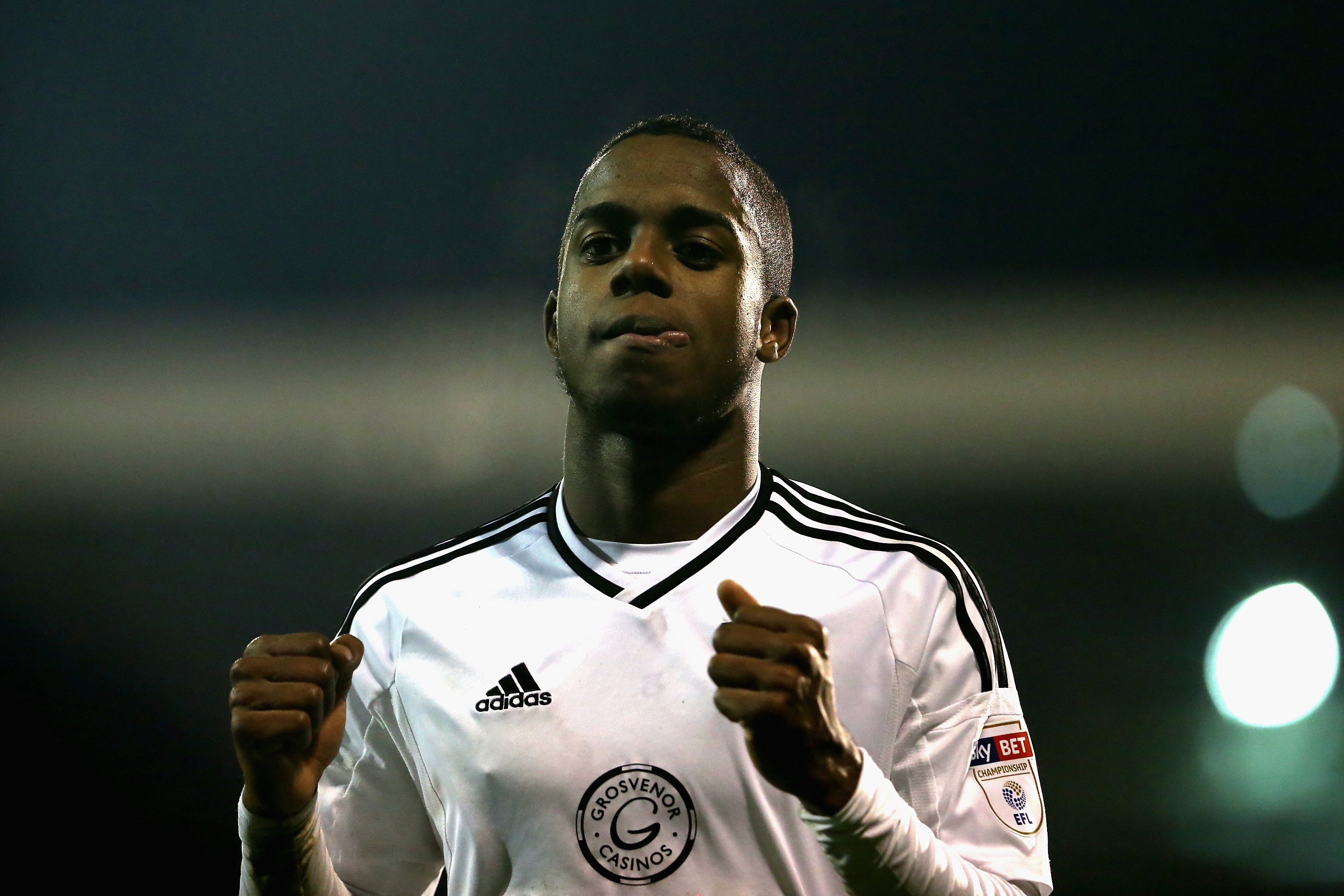 LONDON, ENGLAND - MARCH 06:  Ryan Sessegnon of Fulham celebrtes victory during the Sky Bet Championship match between Fulham and Sheffield United at Craven Cottage on March 6, 2018 in London, England.  (Photo by Alex Pantling/Getty Images)