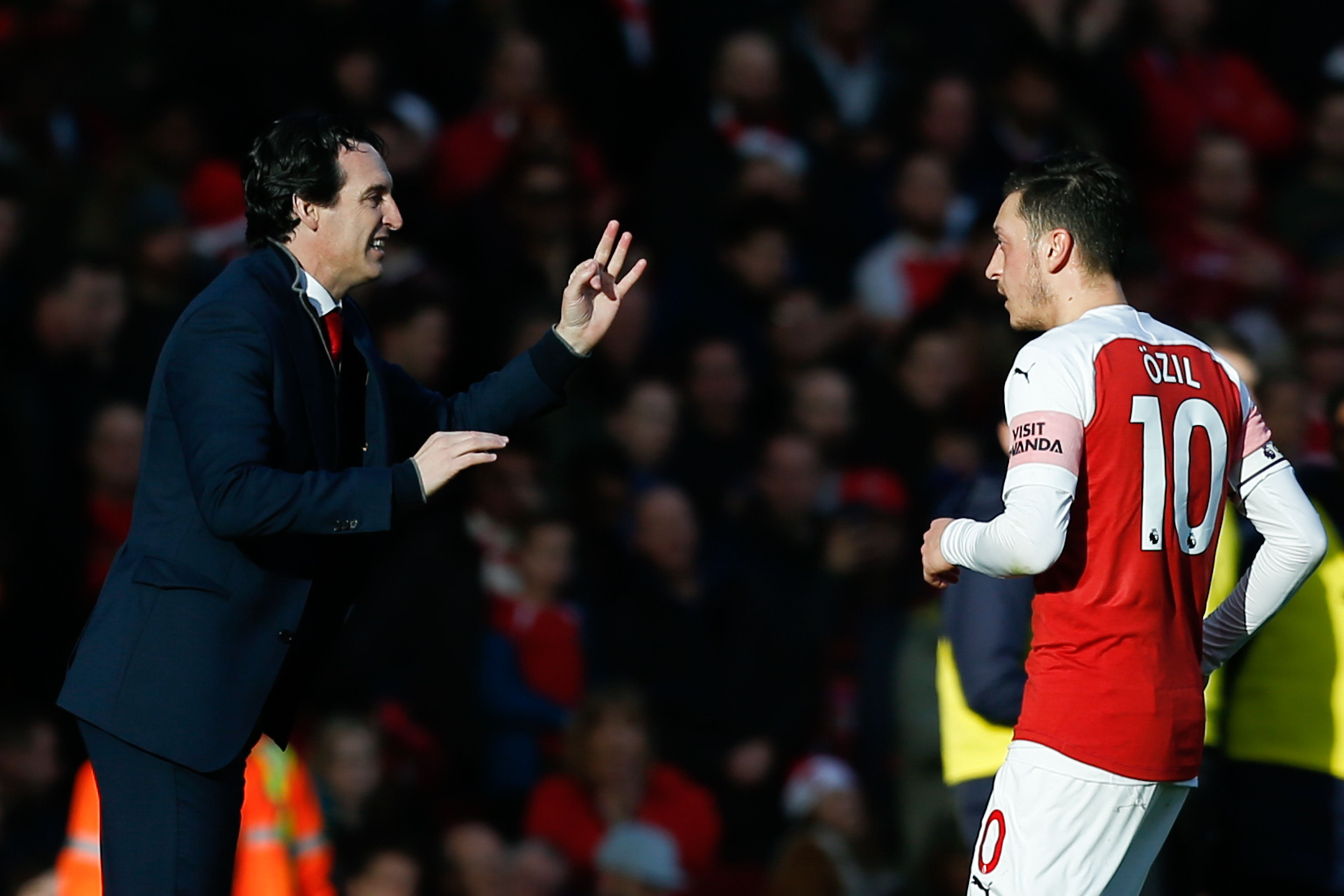 Ozil has seen his stock plummet under Unai Emery. (Photo by Ian Kington/AFP/Getty Images)