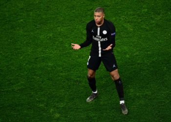 Mbappe prefers to play on the left flank. (Photo by Martin Bureau/AFP/Getty Images)