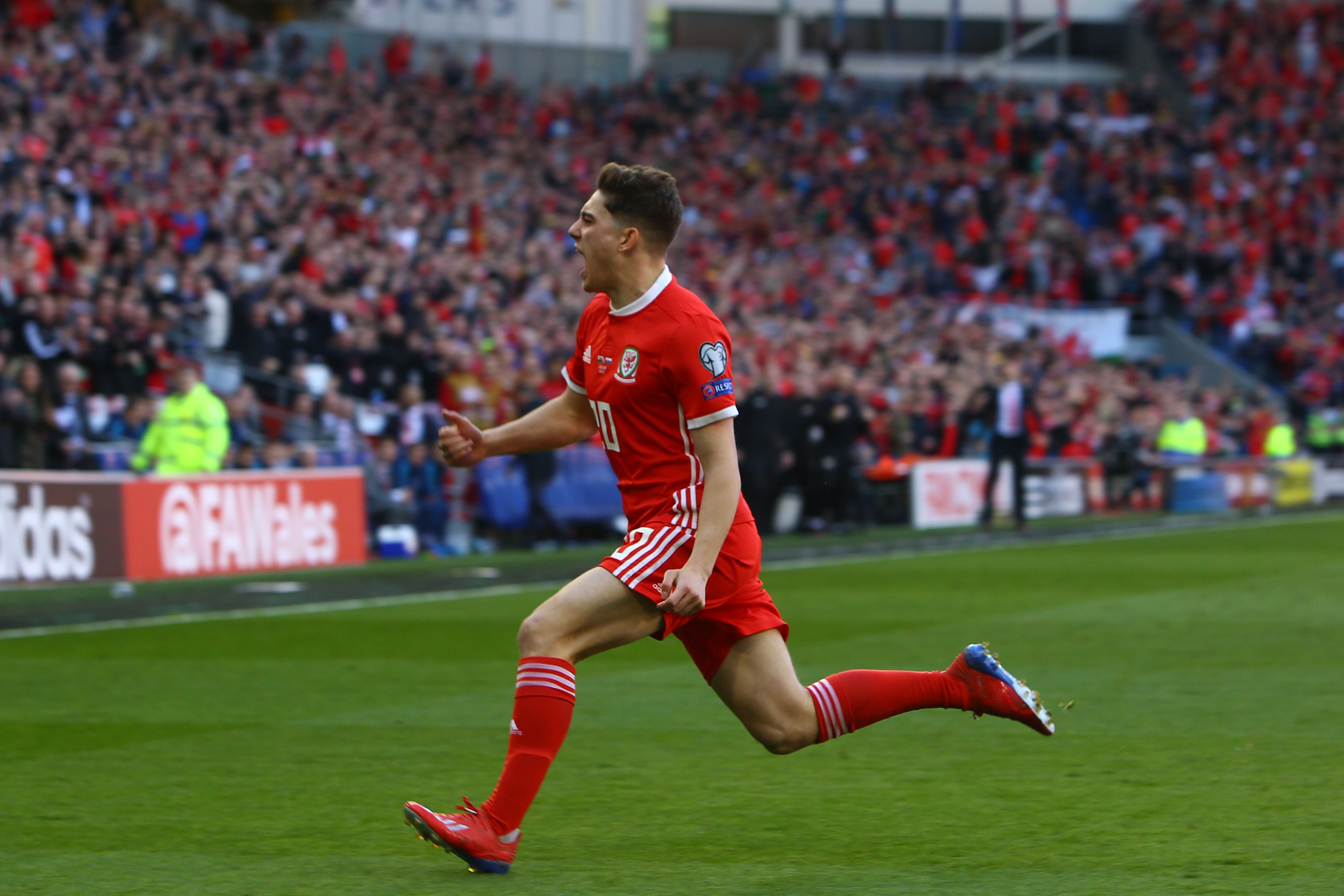 Will Daniel James star for Wales against Ireland? (Photo by Geoff Caddick/AFP/Getty Images)