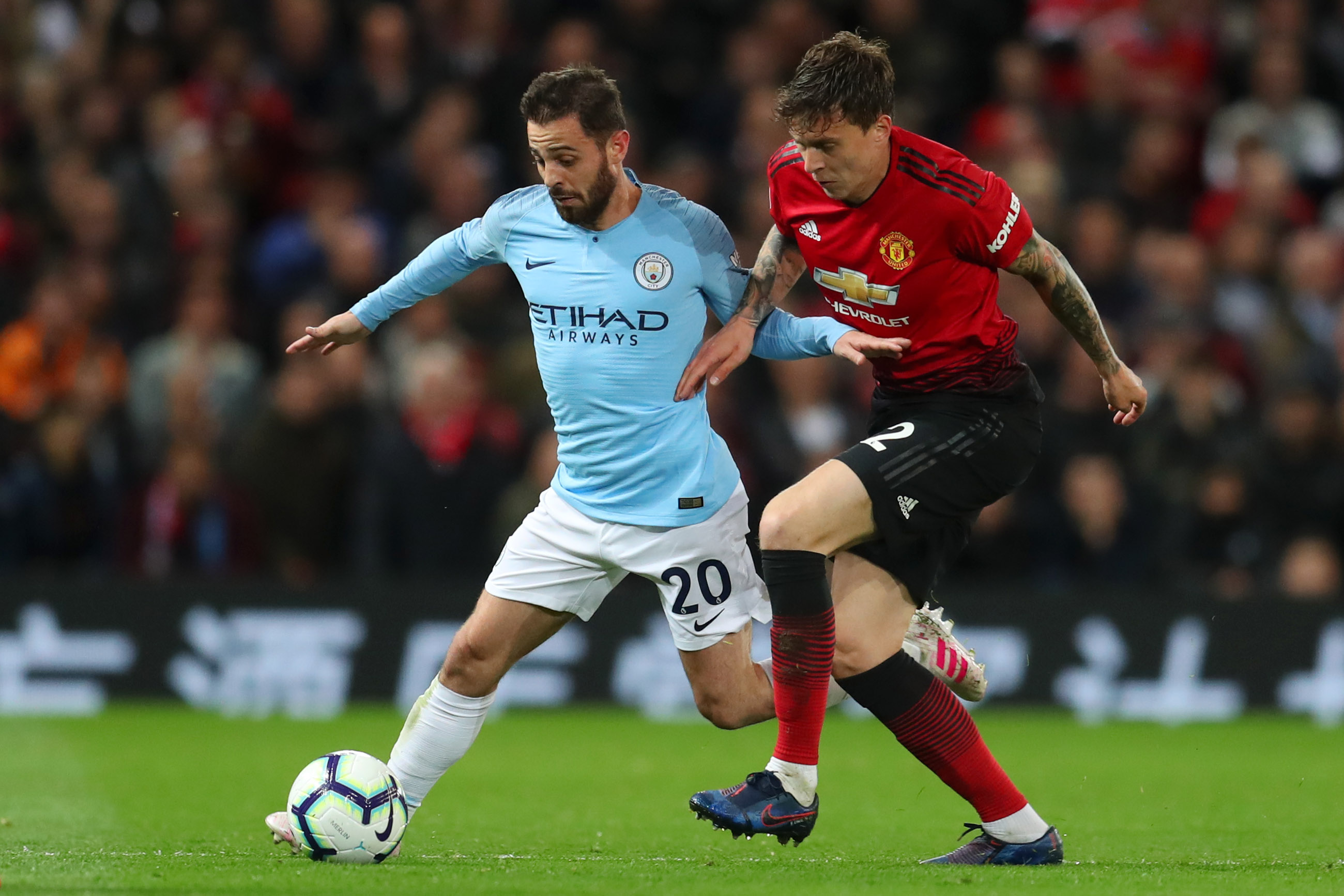Bernardo Silva was the hero at Old Trafford. (Photo courtesy: AFP/Getty)