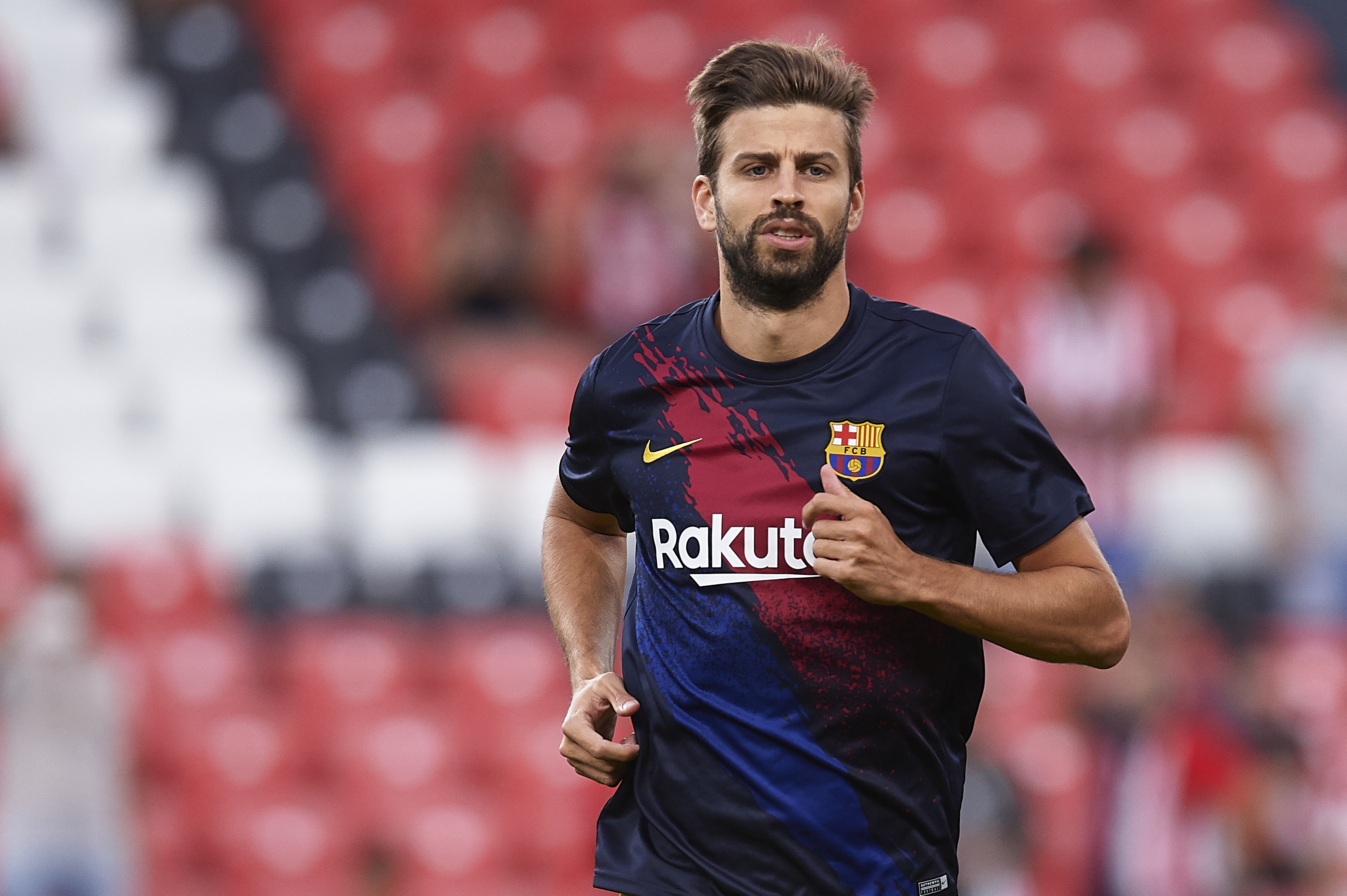 Gerard Pique remains optimistic despite an indifferent start to the season. (Photo by Juan Manuel Serrano Arce/Getty Images)