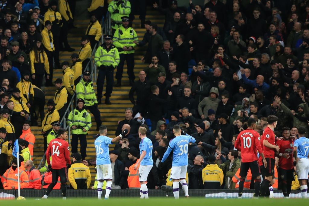 The last Manchester Derby of 2019 ended in disappointment for Man City. (Photo by Lindsey Parnaby / AFP)