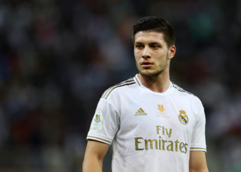 Luka Jovic has his Real Madrid future up in the air. (Photo by Francois Nel/Getty Images)